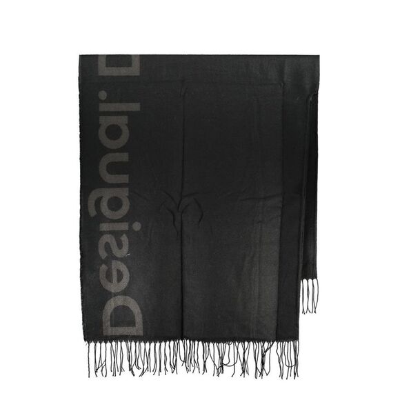 Desigual Black Polyester Women Women's Poncho